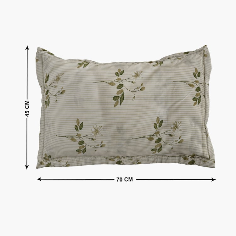 Ezra Meadow Set of 2 Floral Print Pillow Covers - 70x45cm