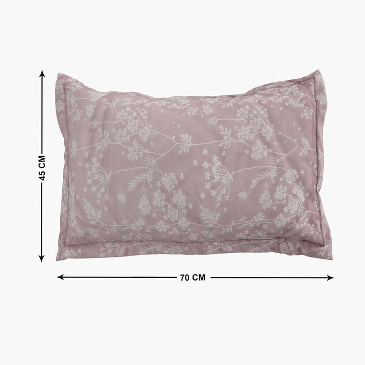 Ezra Silvertree Set of 2 Floral Print Pillow Covers - 70x45cm