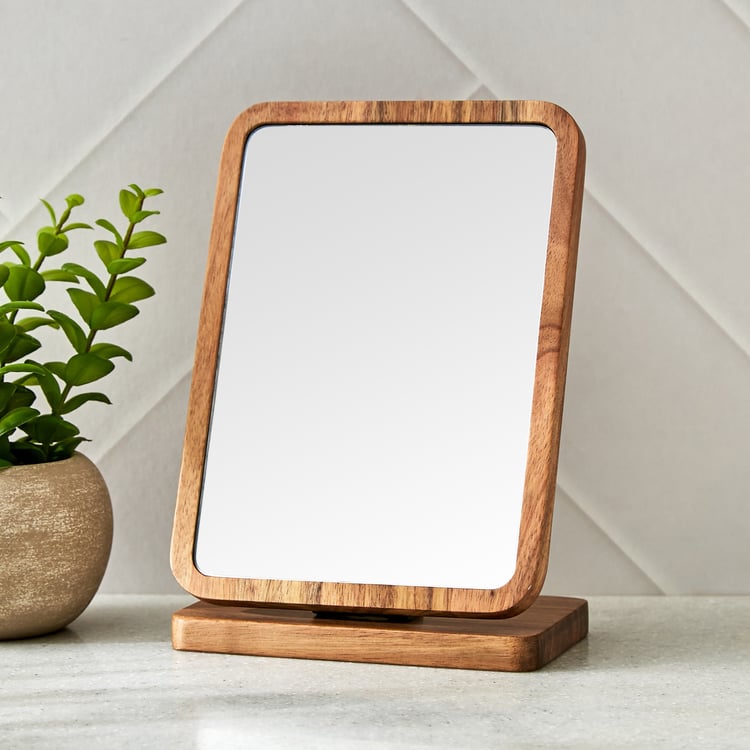 Senegal Carolina Acacia Wood Vanity Mirror