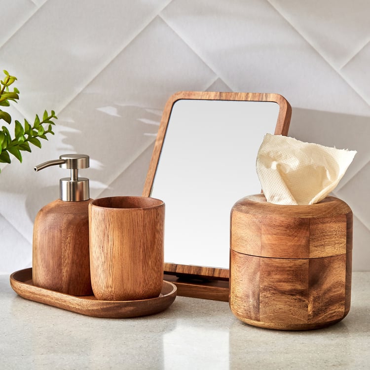 Senegal Carolina Acacia Wood Vanity Mirror