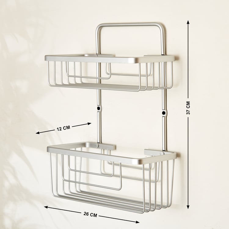Orion Stem Metal 2-Tier Shower Caddy