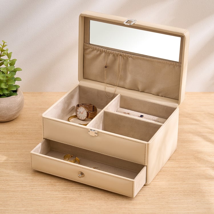 Orion Elegance Wooden 2-Tier Jewellery Box