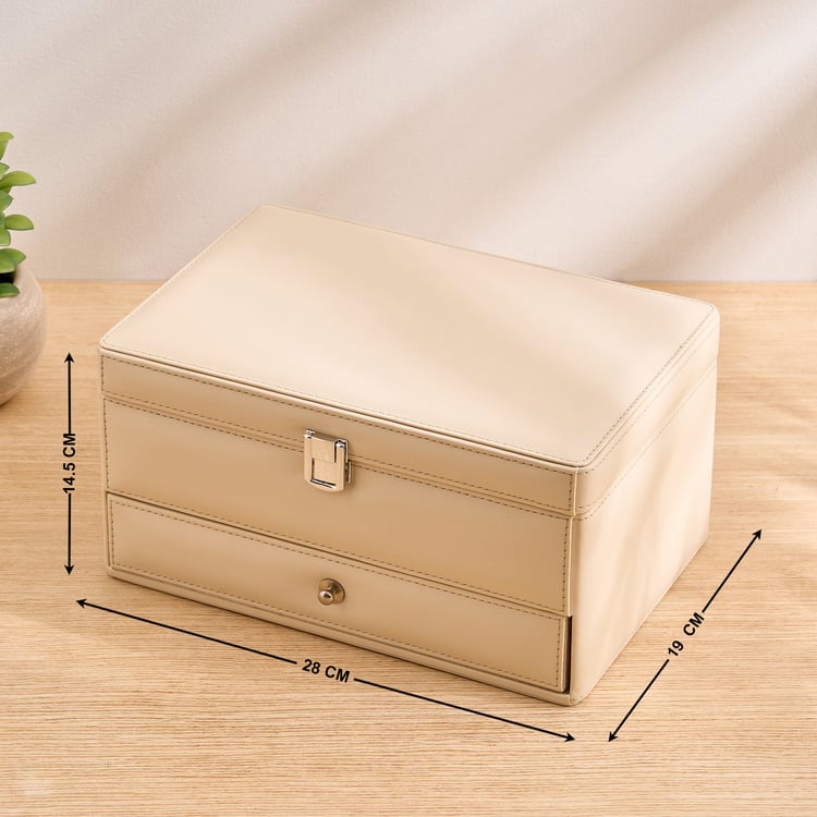 Orion Elegance Wooden 2-Tier Jewellery Box