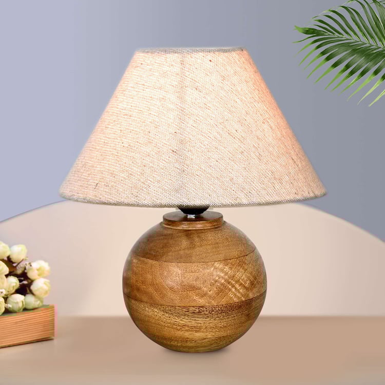 HOMESAKE Wooden Table Lamp