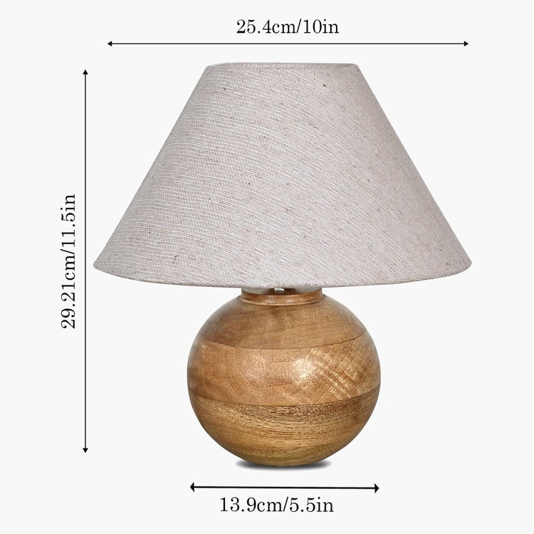 HOMESAKE Wooden Table Lamp