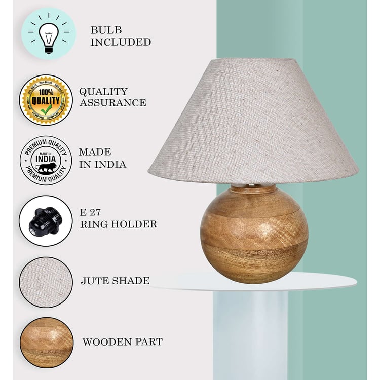 HOMESAKE Wooden Table Lamp