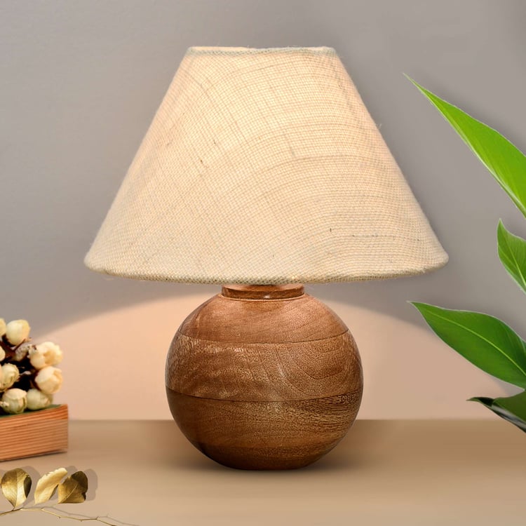 HOMESAKE Wooden Table Lamp