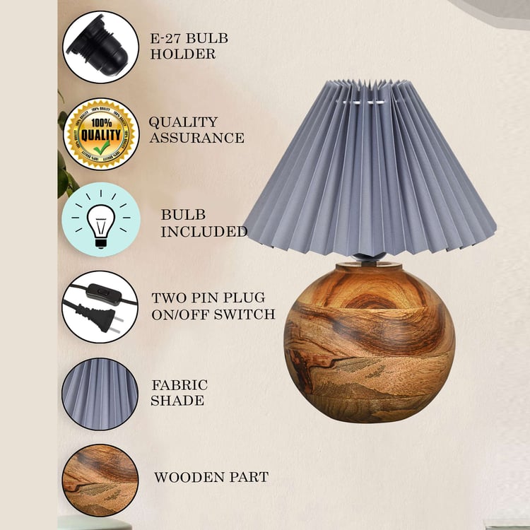 HOMESAKE Wooden Table Lamp