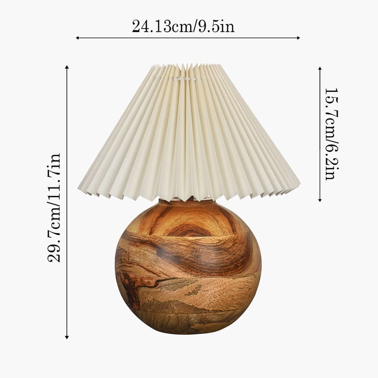 HOMESAKE Wooden Table Lamp