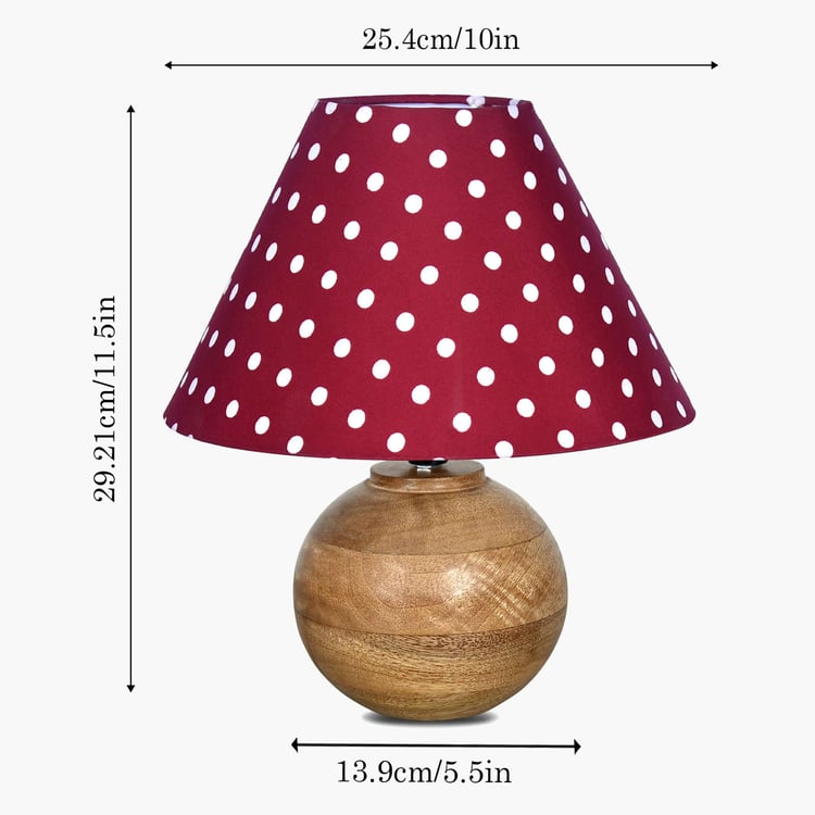 HOMESAKE Wooden Table Lamp