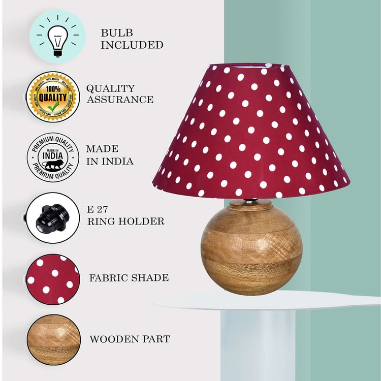 HOMESAKE Wooden Table Lamp