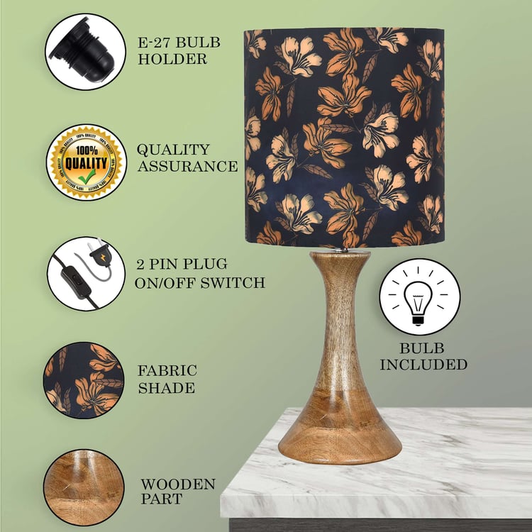 HOMESAKE Wooden Table Lamp