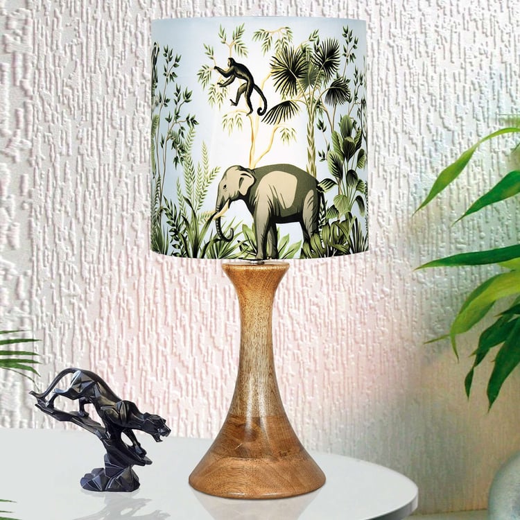 HOMESAKE Wooden Table Lamp