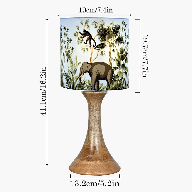 HOMESAKE Wooden Table Lamp