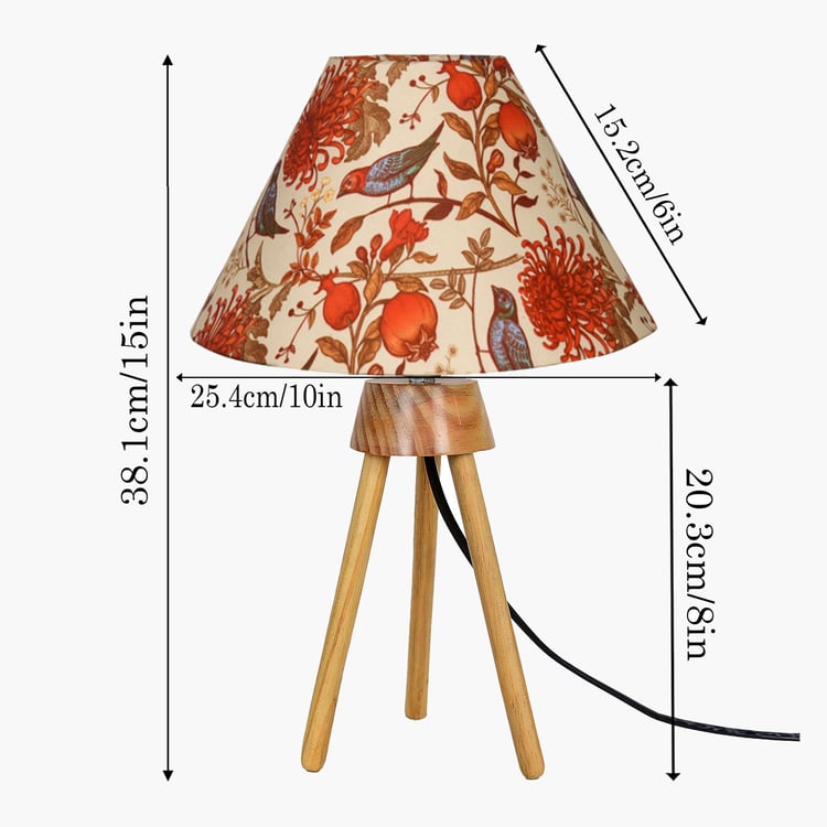 HOMESAKE Wooden Table Lamp