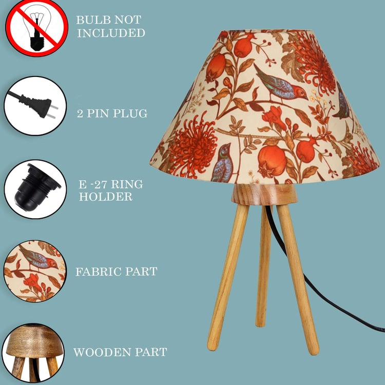 HOMESAKE Wooden Table Lamp