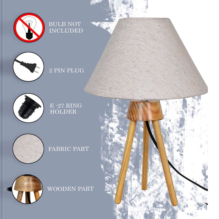 HOMESAKE Wooden Table Lamp
