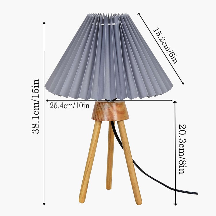 HOMESAKE Wooden Table Lamp