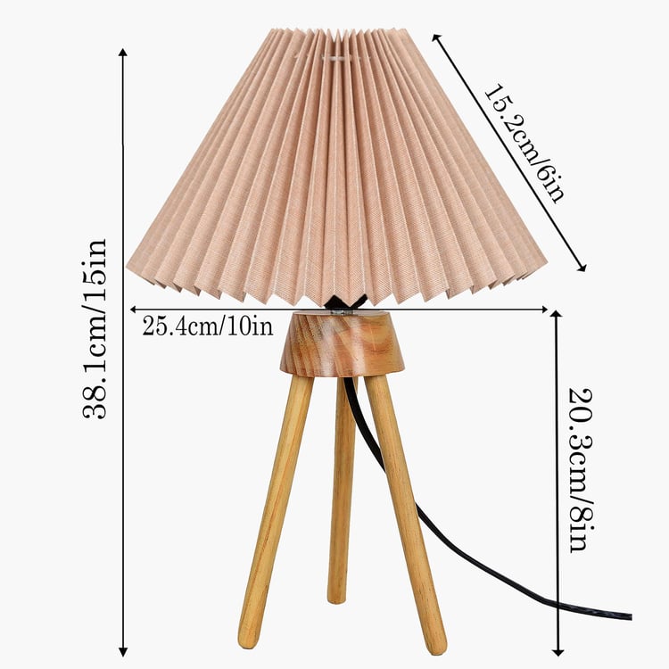 HOMESAKE Wooden Table Lamp