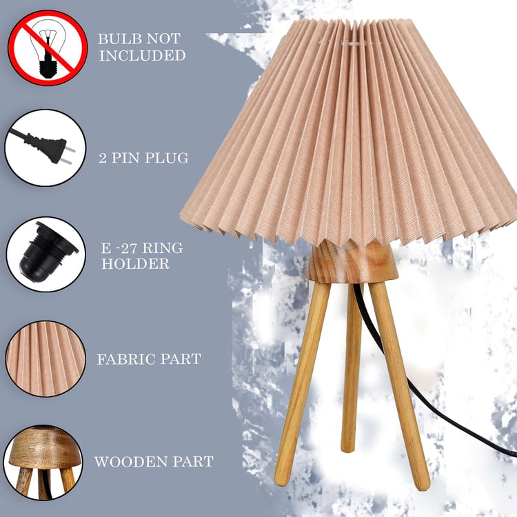 HOMESAKE Wooden Table Lamp