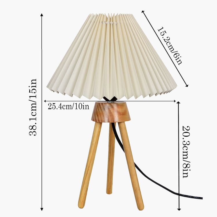 HOMESAKE Wooden Table Lamp