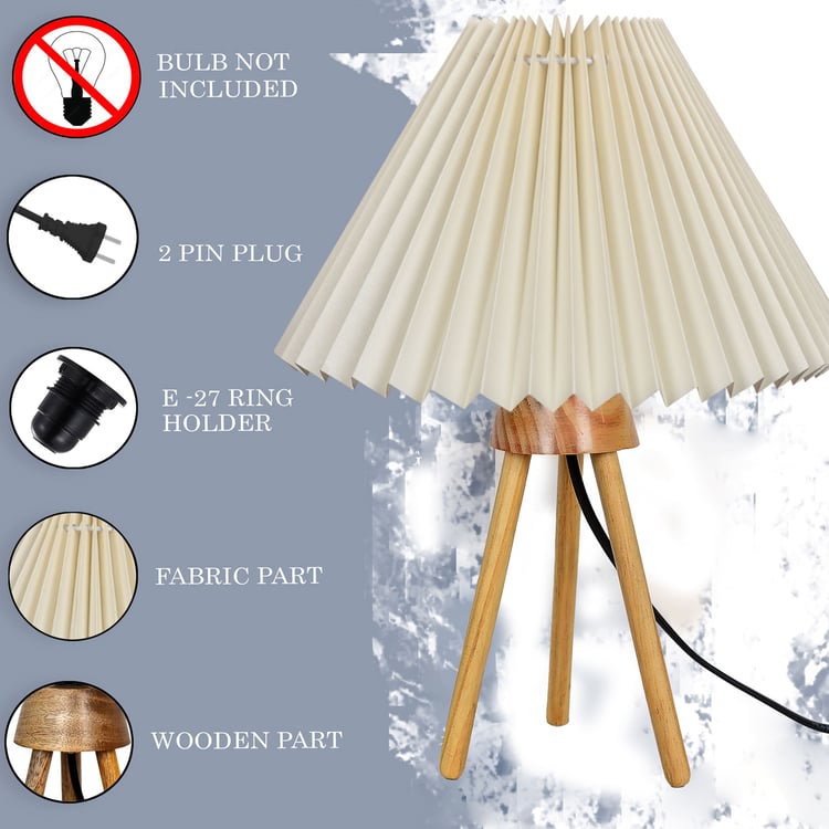 HOMESAKE Wooden Table Lamp