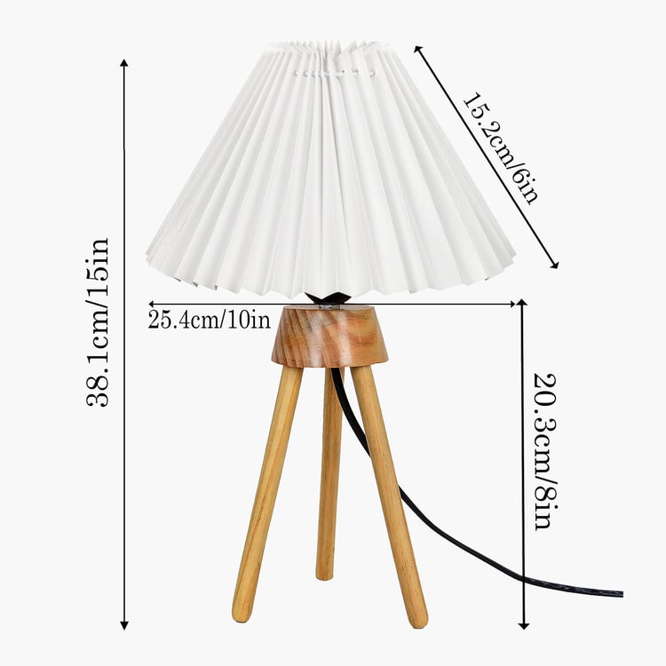 HOMESAKE Wooden Table Lamp