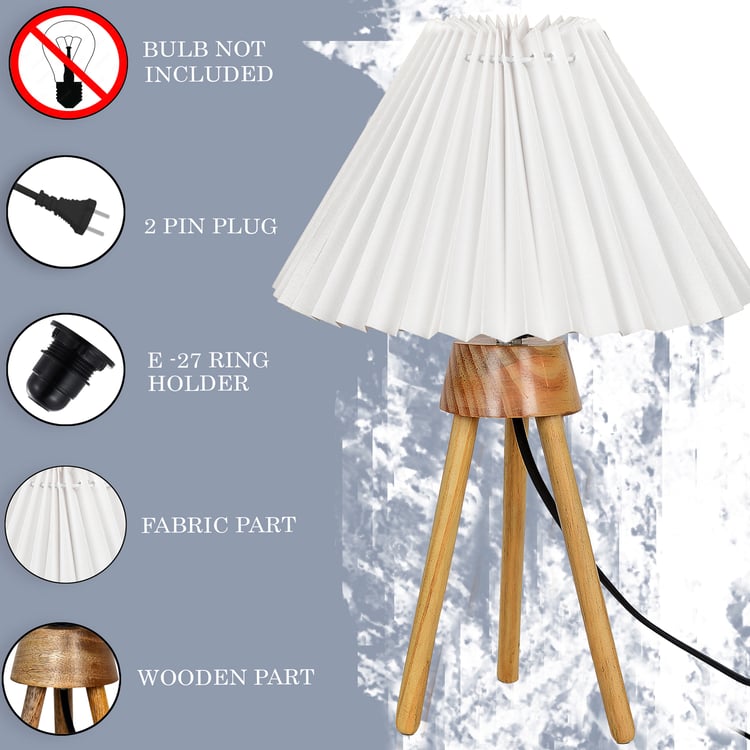 HOMESAKE Wooden Table Lamp