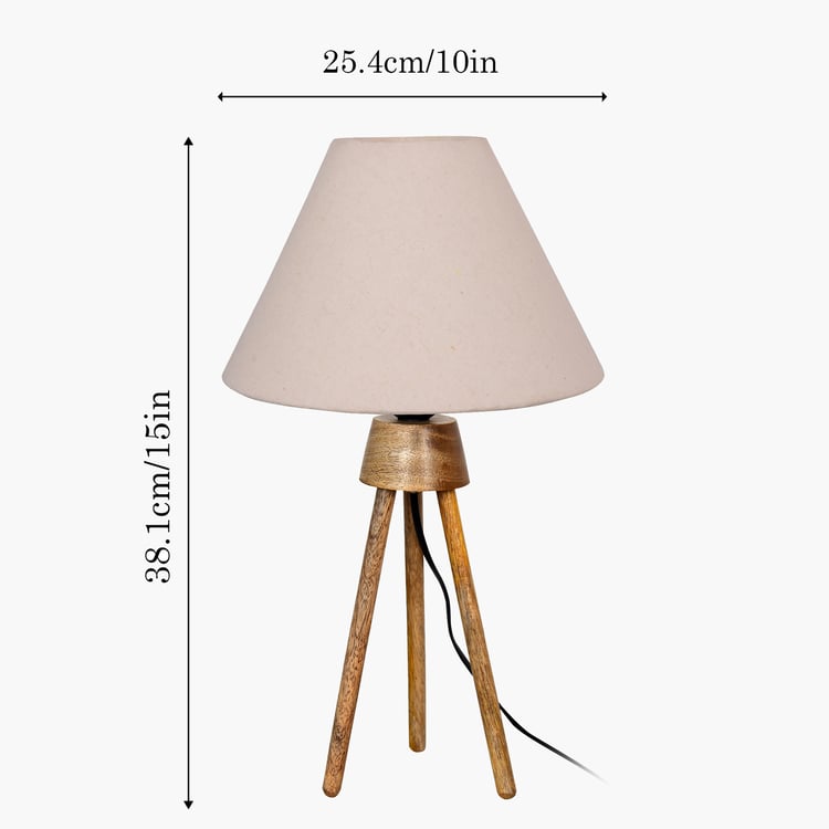 HOMESAKE Wooden Table Lamp