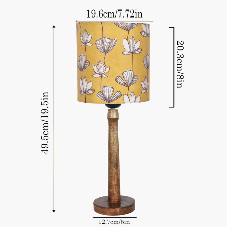 HOMESAKE Wooden Table Lamp