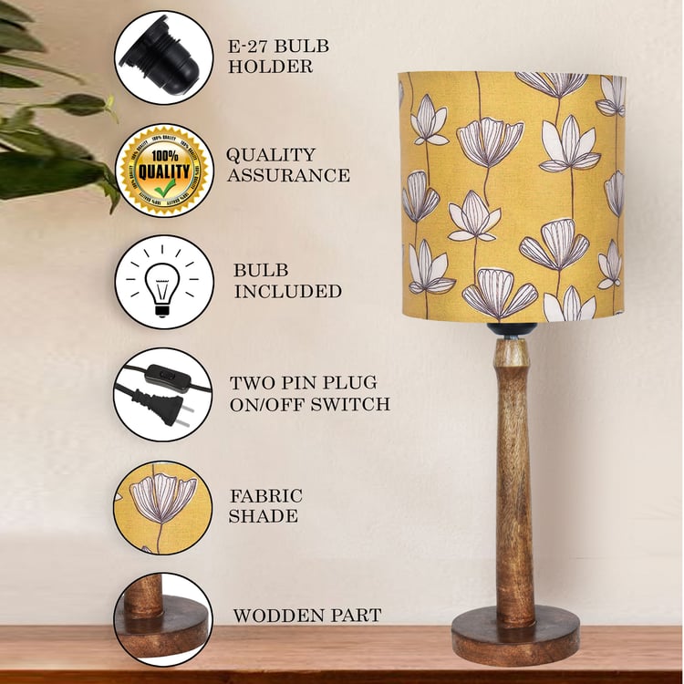HOMESAKE Wooden Table Lamp