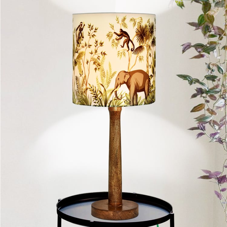 HOMESAKE Wooden Table Lamp