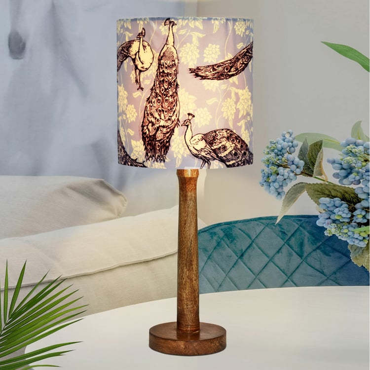HOMESAKE Wooden Table Lamp