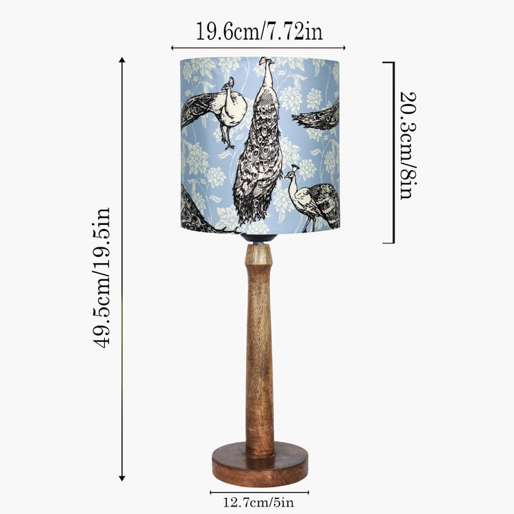 HOMESAKE Wooden Table Lamp