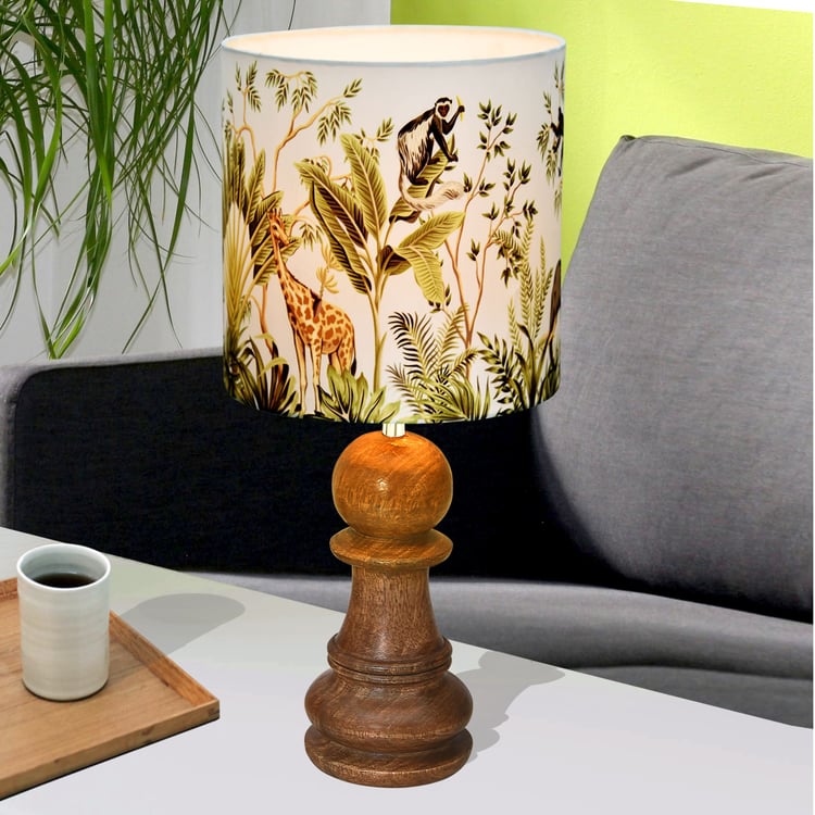 HOMESAKE Wooden Table Lamp