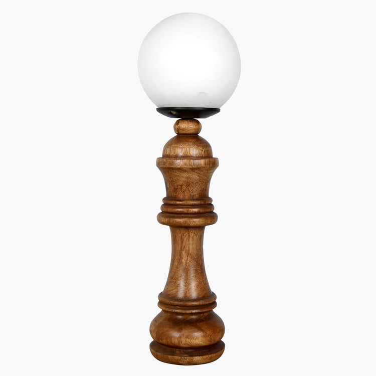 HOMESAKE Wooden Chess Table Lamp