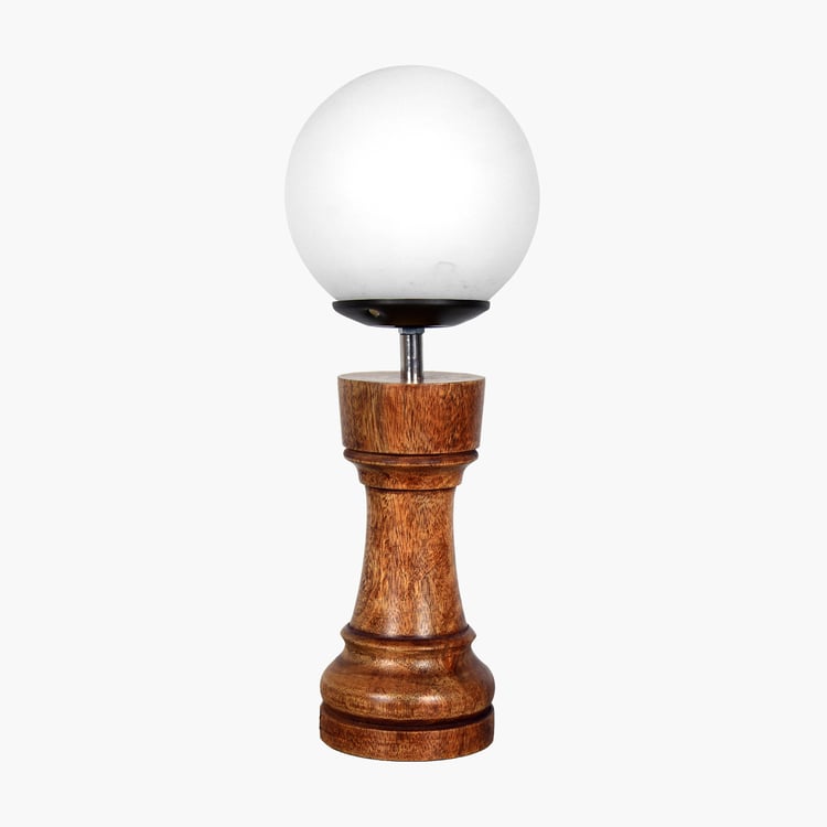 HOMESAKE Wooden Chess Table Lamp