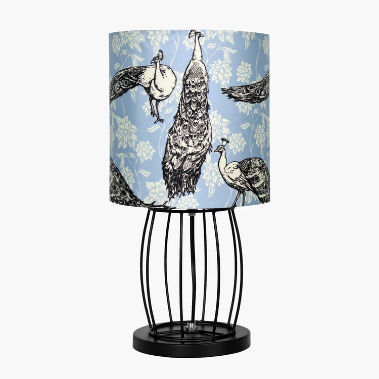 HOMESAKE Metal Printed Table Lamp