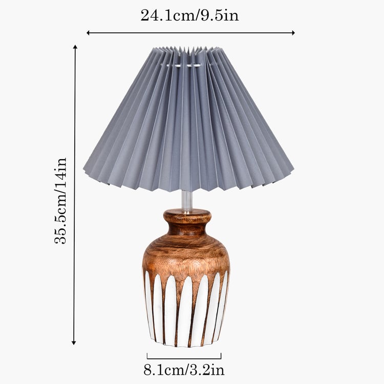 HOMESAKE Wooden Table Lamp
