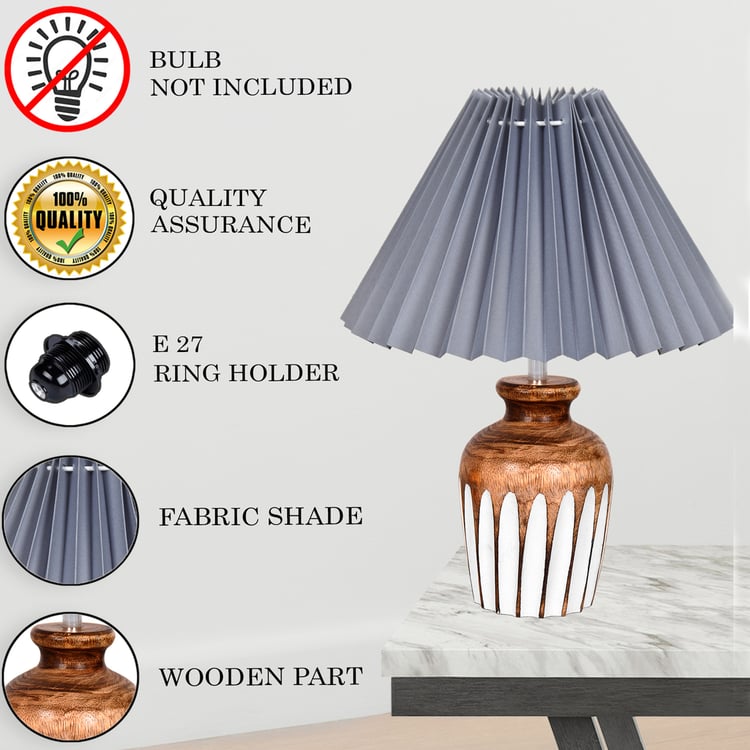 HOMESAKE Wooden Table Lamp