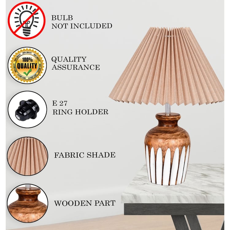 HOMESAKE Wooden Table Lamp