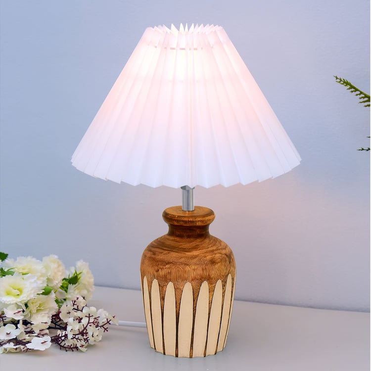 HOMESAKE Wooden Table Lamp