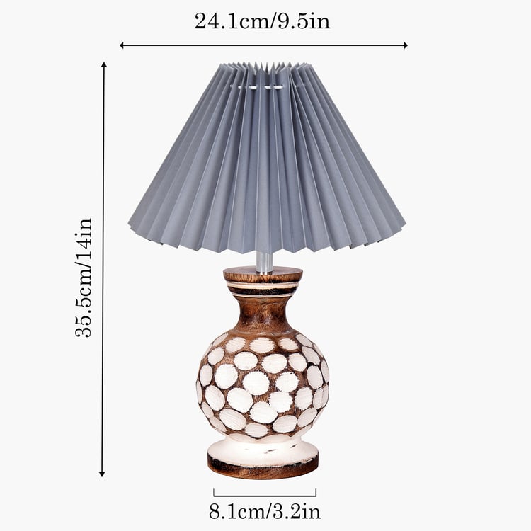 HOMESAKE Wooden Table Lamp