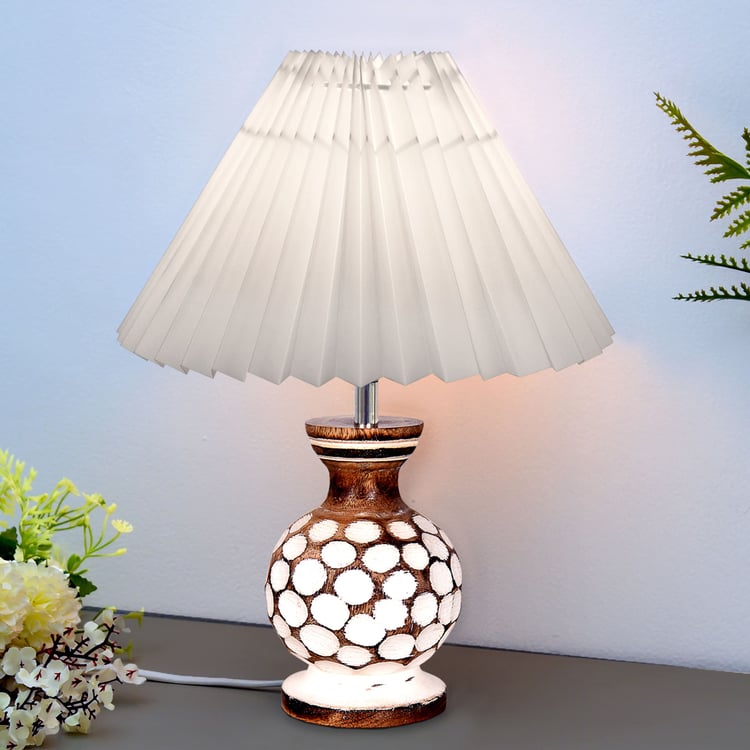 HOMESAKE Wooden Table Lamp