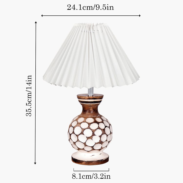 HOMESAKE Wooden Table Lamp