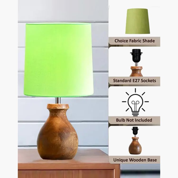 HOMESAKE Wooden Table Lamp