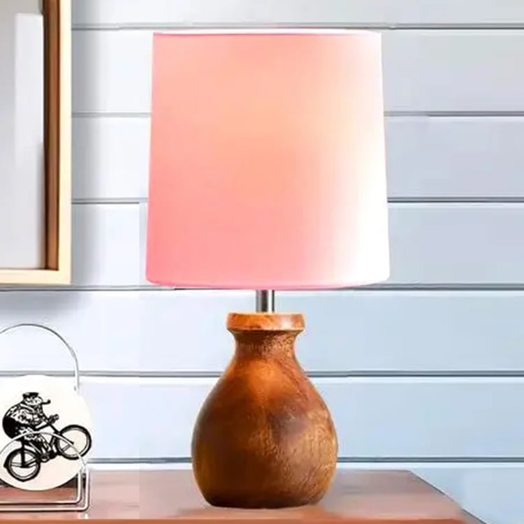 HOMESAKE Wooden Table Lamp
