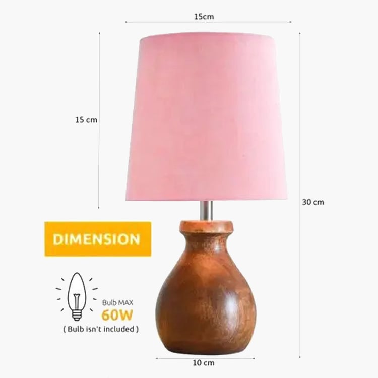 HOMESAKE Wooden Table Lamp
