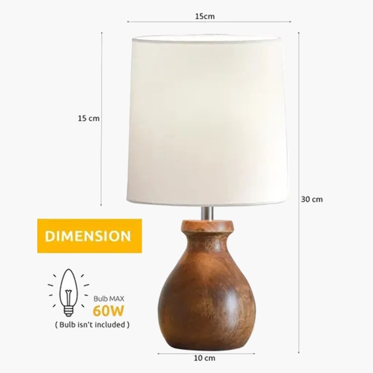 HOMESAKE Wooden Table Lamp