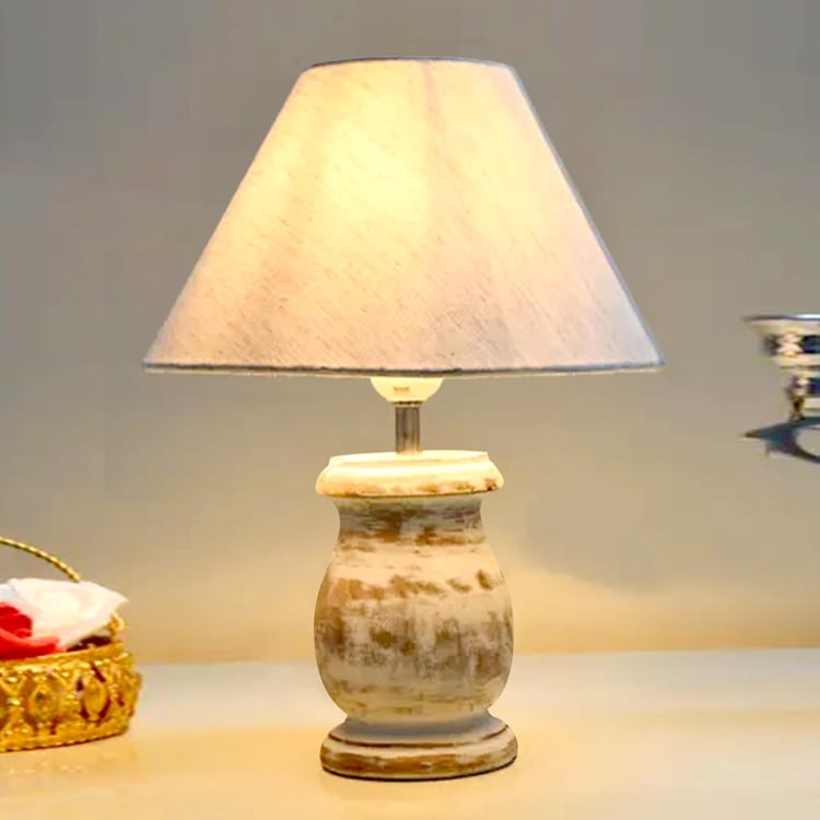 HOMESAKE Wooden Table Lamp